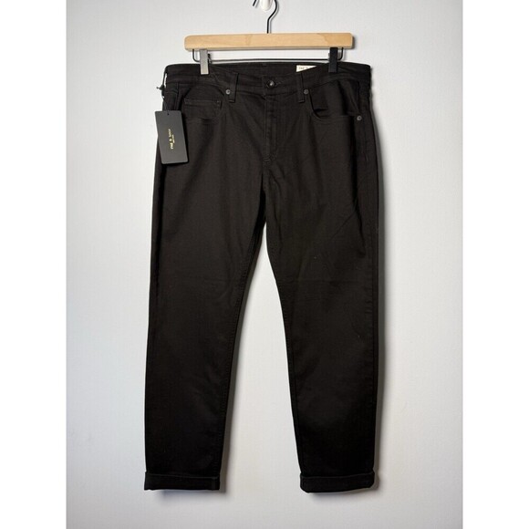 rag & bone Denim - Rag and Bone Dylan Low Rise Boyfriend Black Jeans Womens Size 30 NWT $198